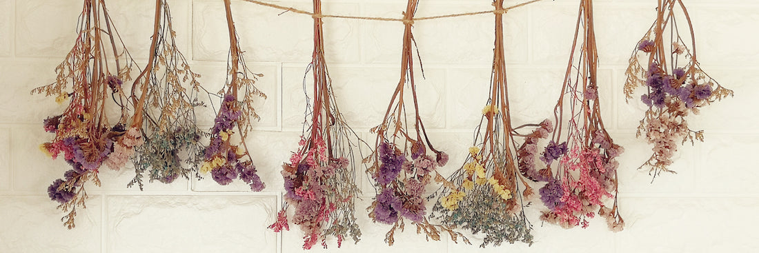Dried flower bouquets