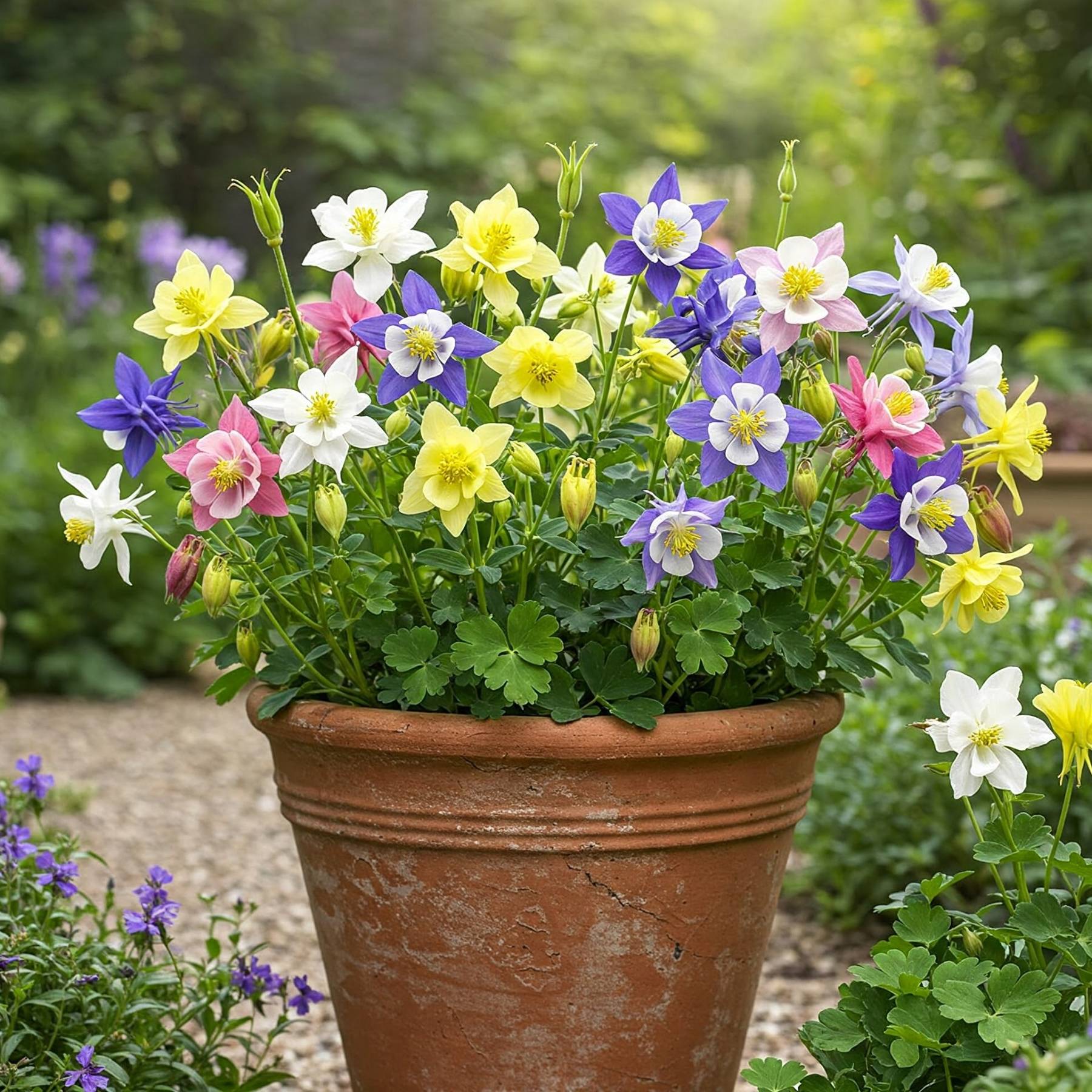 columbine seeds planting Aquilegia Mix Seed