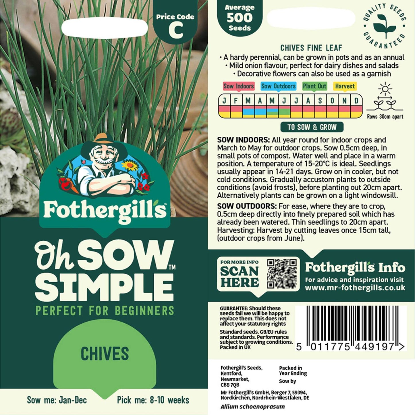 chive seed planting instructions Easy to Grow Chives Seed