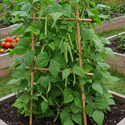 plant a bean seed Easy to Grow Climbing French Bean Seed