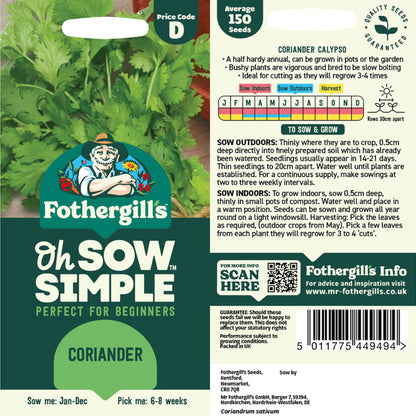coriander seeds to grow plant Easy to Grow Coriander Seed
