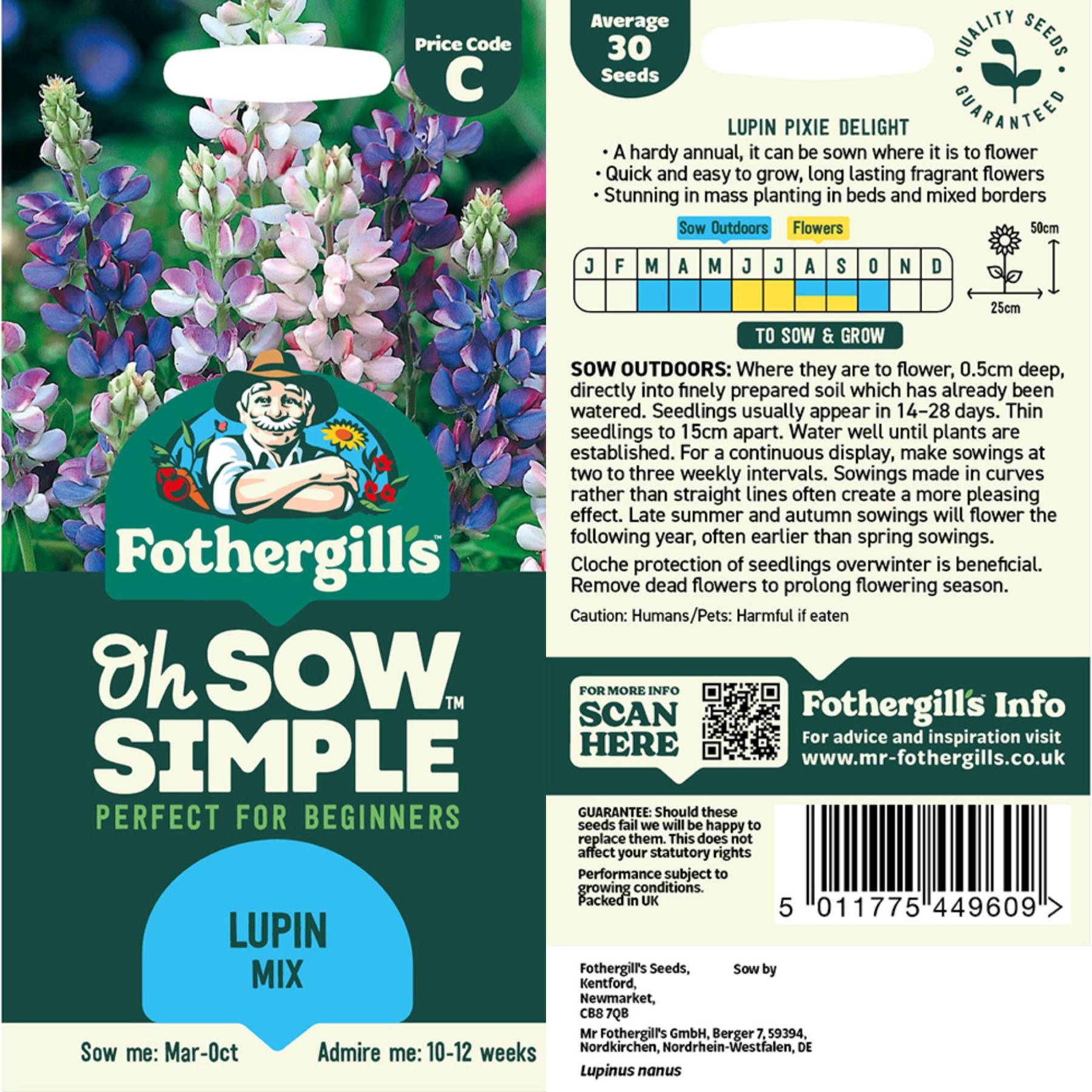 Easy to Grow Lupine Mix Seed - Oh Sow™ Simple – Easy To Grow Bulbs