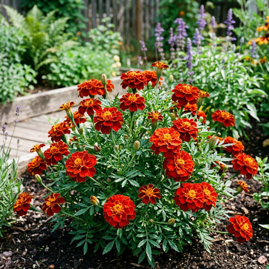 Marigold_Red in the garden