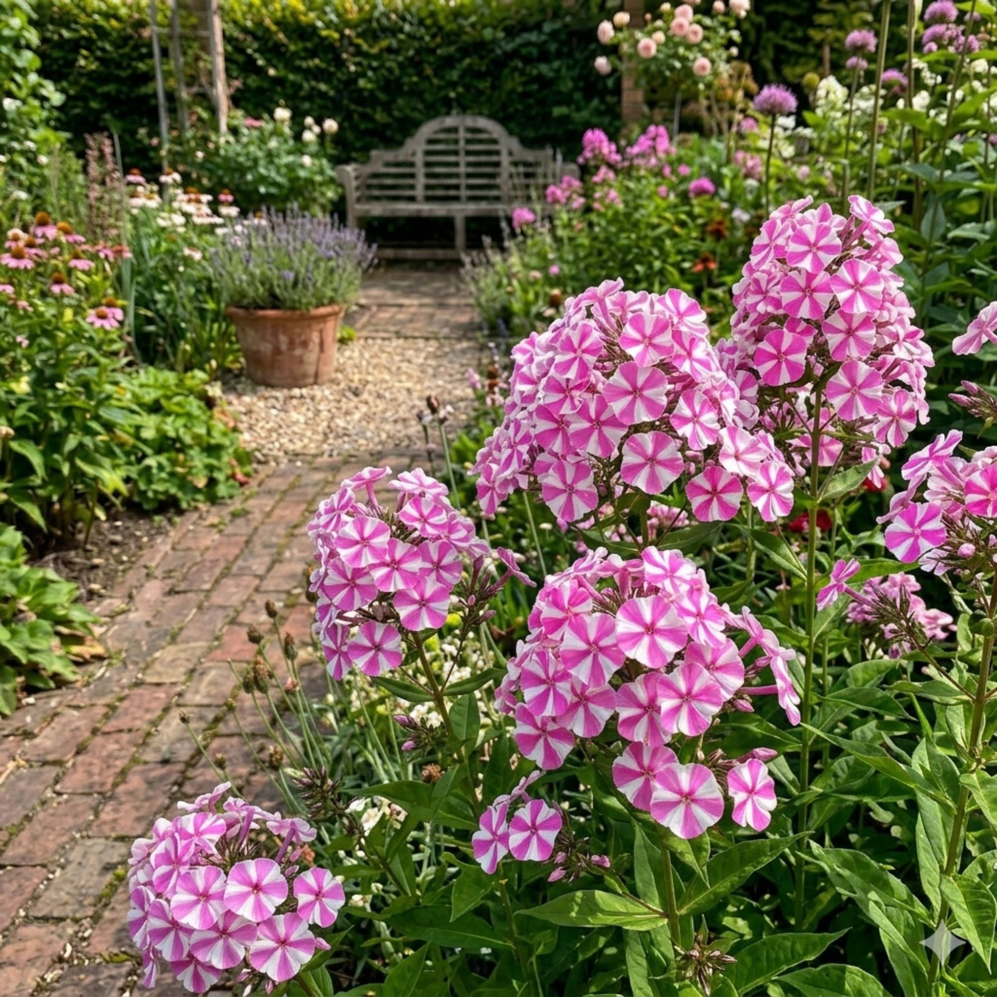 Pink & White Phlox Bareroots for Sale Online | Peppermint Twist