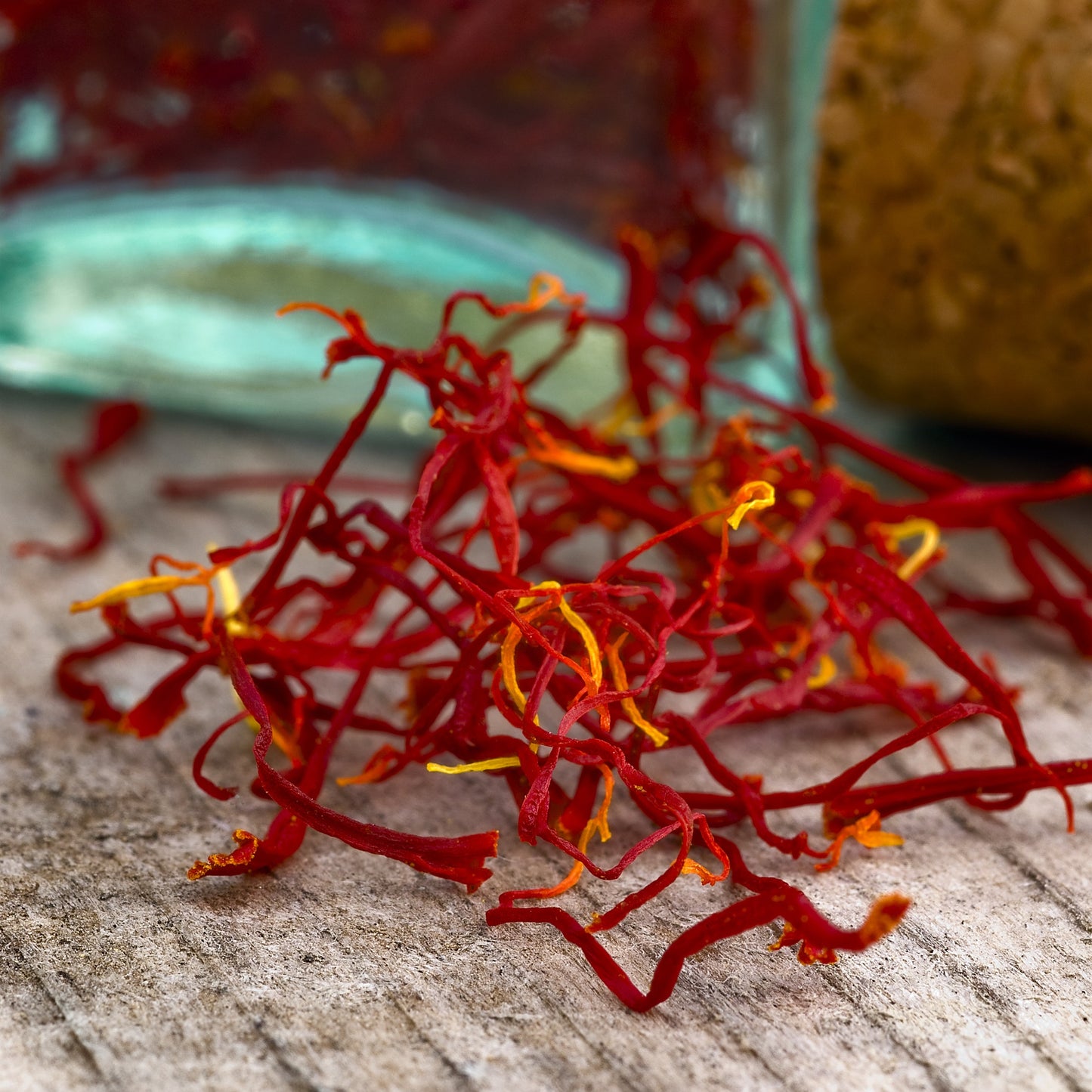 Saffron Stigmas from Crocus Sativus Flowers