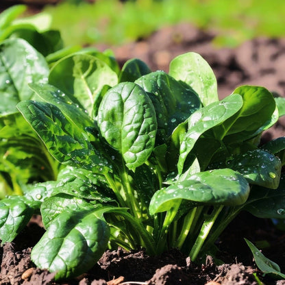 spinach plant with seeds Easy to Grow Spinach Seed