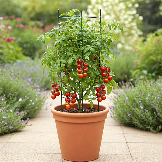 Tomato Red Cherry plant growing in a pot