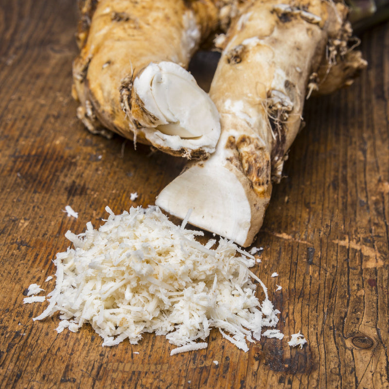 grated horseradish roots