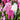 Pink hyacinth mix flowers